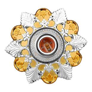 意式极简e27螺口灯座螺纹灯座欧式宫廷led节能灯罗口灯头吸顶灯盘