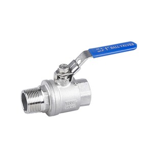 内外丝二片式球阀304/316不锈钢两片式内外牙螺纹球阀4分6分1寸