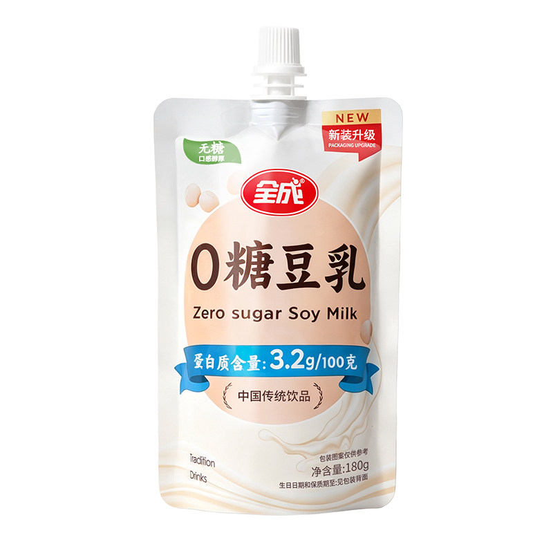 全成零糖豆奶零添加剂无糖豆浆