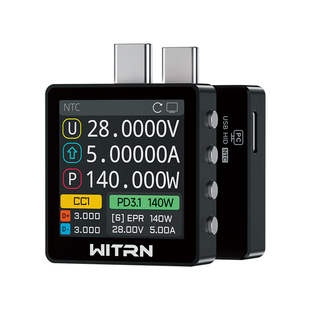 WITRN维简K2电压电流表PD3.1测试仪快充协议检测诱骗器28VEPR彩屏