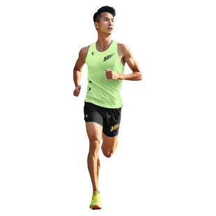 乔丹飞影专业跑步马拉松背心男夏季竞速无袖T恤速干短裤运动套装
