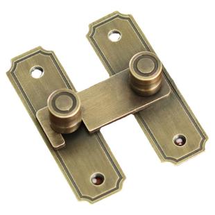 纯铜门搭扣中式仿古木门锁扣家用推拉门锁插销全铜锁鼻挂锁门栓