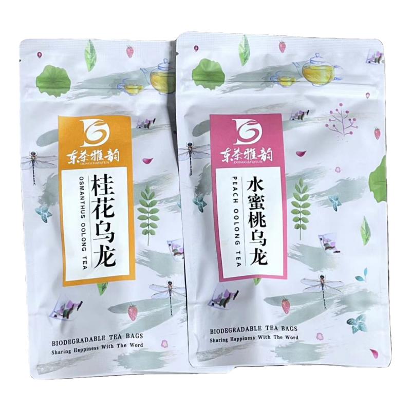 东茶雅韵桂花乌龙水蜜桃乌龙茶组合花茶水果茶三角茶包袋泡茶20泡