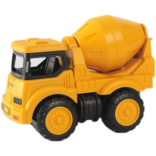耐摔儿童惯性工程车推土机挖掘机翻斗车搅拌机男孩套装玩具送人