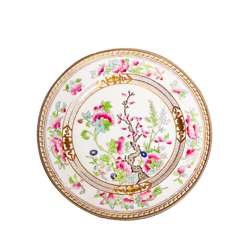ins田园风装饰墙花卉中古挂盘