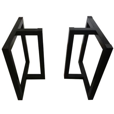 胡桃木稳餐三角大班台加厚三脚架工字型整块组合茶几大板桌腿优选