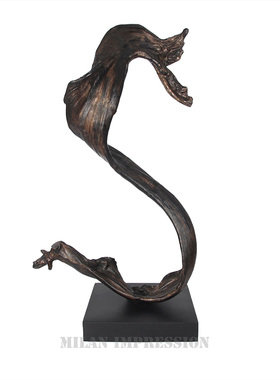 新中式风禅意高端祥龙酒店摆件