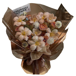 水晶OPP彩色玻璃纸果冻膜 花艺包花纸防水半透明鲜花花束包装纸