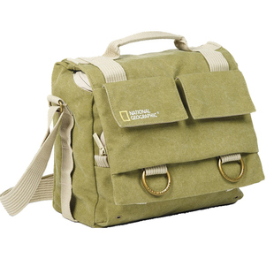国家地理帆布摄影包斜挎索尼单肩背包邮差休闲佳能防水单反相机包