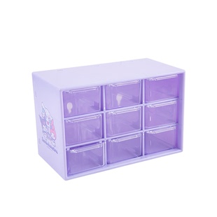 广博三丽鸥收纳盒学生办公桌面收纳创意儿童男孩女孩书桌收纳置物架可爱高颜值大容量整理神器diy牢固抽屉