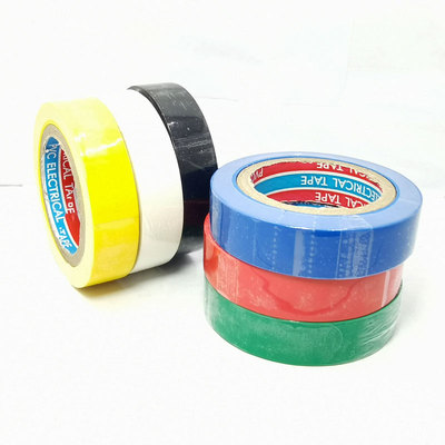 电胶布 电工配件 环保PVC胶布 绝缘胶带 电工胶带 红绿黄蓝黑白