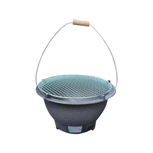 围炉煮茶家用室内一人食烤炉老式取暖碳火炉日式烤肉铸铁打边炭炉