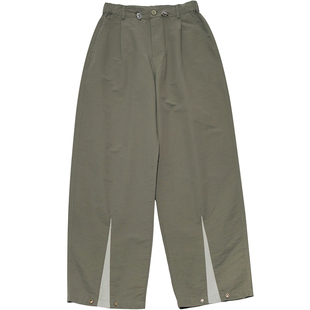 STILLYOU原创丛林探险工装露营撞色扣哈伦休闲裤女宽松显瘦长裤