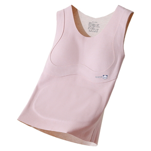 安菲雅发育期少女保暖背心初高中学生带胸垫内搭打底内衣女童文胸