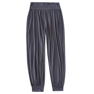 休闲家居睡裤女长裤夏莫代尔薄宽松春秋防蚊宅宅运动外穿束口瑜伽