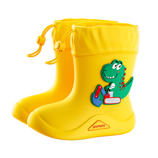 牧萌儿童雨鞋男孩女款男童宝宝女童雨靴学生水鞋防水防滑幼儿胶鞋
