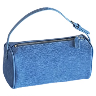 【公子雯】笔筒包女2026春夏新款TR极简韩系头层牛皮手提单肩斜挎