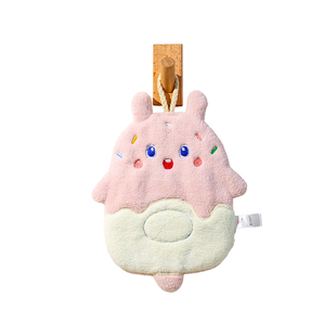 洁丽雅擦手巾毛巾挂式厨房卫生间浴室专用可爱卡通吸水速干手帕