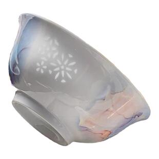 富玉陶瓷景德镇高温瓷浮想散件盘子碗自由搭配组合新中式玲珑餐具