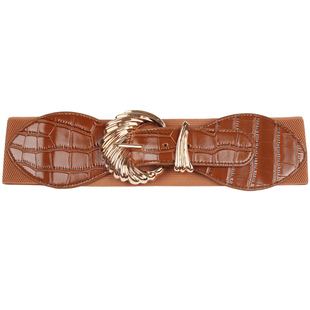 腰带女宽装饰配裙子大衣皮带连衣裙收腰松紧时尚百搭黑色红色腰封