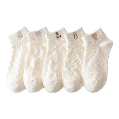 可爱百搭低帮浅口森系学院风袜子