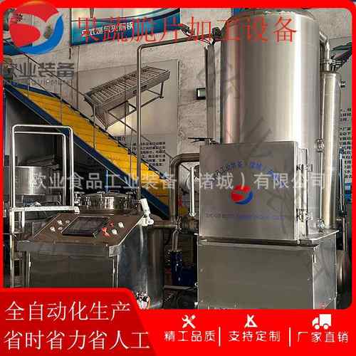 香酥小黄鱼真空油炸机 火龙果脆片油炸机 小型果蔬脆油炸生产线