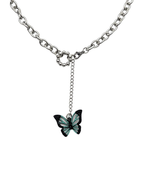 蝴蝶项链女ins风小众设计感