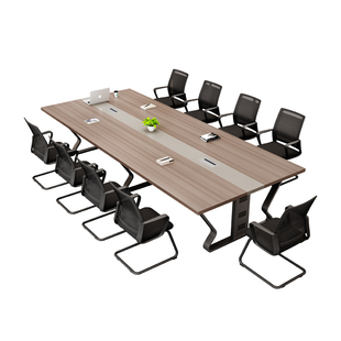 办公会议桌简约现代钢架承重脚会议室桌洽谈接待桌椅组合会议长桌