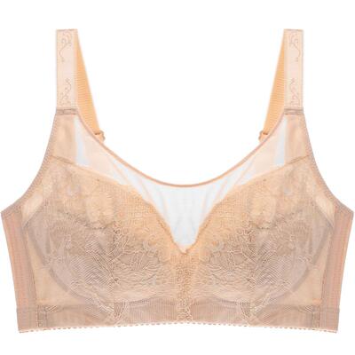 大胸显小无钢圈无海绵薄款文胸夏