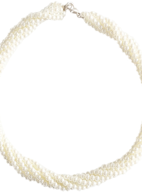 新款配旗袍珍珠项链女士锁骨链