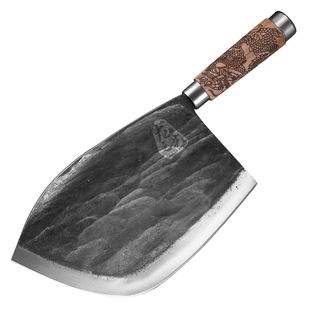 砍骨头刀锻打屠夫专用卖肉锰钢斩骨刀加厚商用专业重型剁骨刀