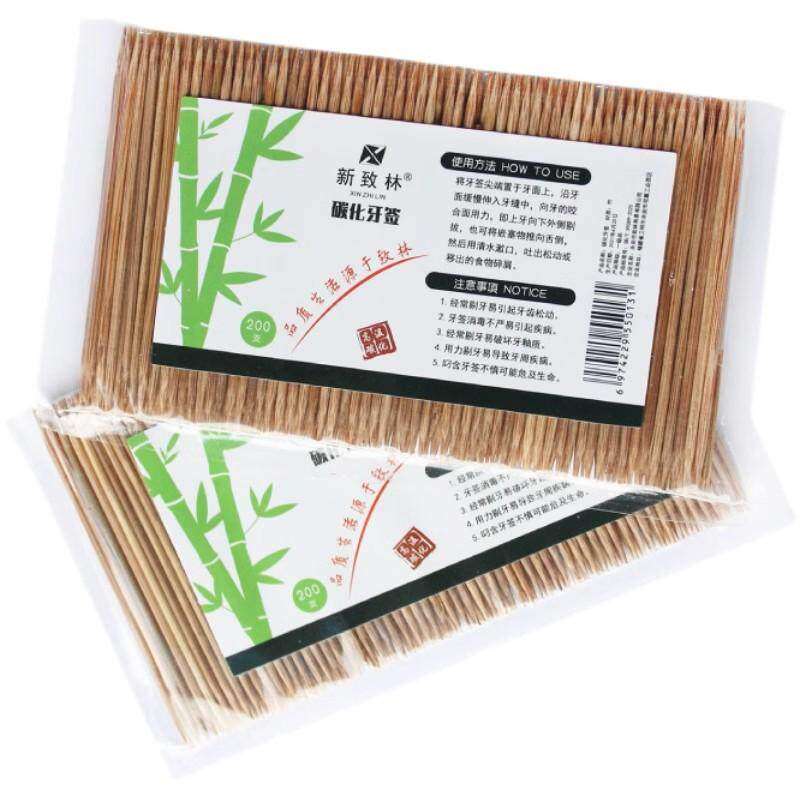 牙签家用碳化一次性高档水果竹子