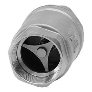 304/316L不锈钢立式止回阀H12W内螺纹丝扣升降式自来水单向阀DN20