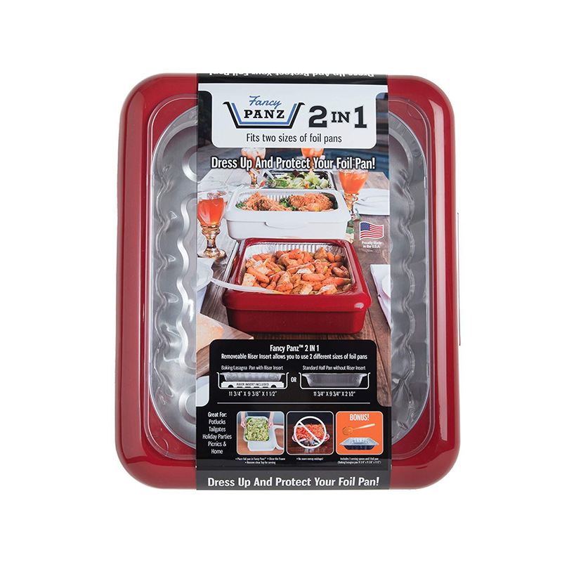 2in1 foil Fancy panz户外锡纸保鲜盒野餐烧烤盘锡纸保温保鲜托盘