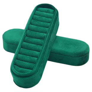 高档轻奢戒指收纳盒便携钻戒宽戒黄金小戒指盒旅行出差复古首饰盒