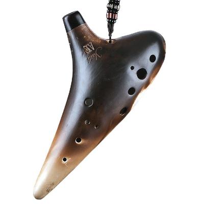 yadi陶笛12孔中音AF调专业演奏级