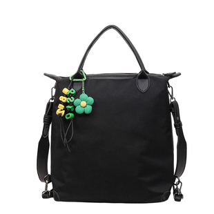 法国小众设计撞色双肩背包高级感多功能手提女包通勤轻便牛津布包