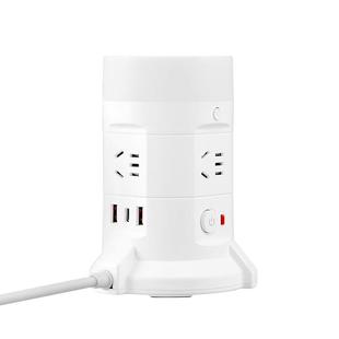 缇邦立式USB插座多功能多孔四面插板快充排插塔形带无线充插线板