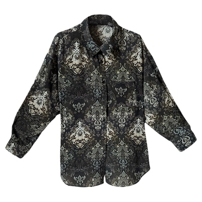 大码女装衬衫短裤套装宽松显瘦