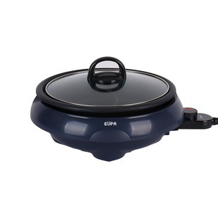 灿坤鸳鸯电火锅3L大煮锅家用平底煎锅分体式可拆卸易清洗