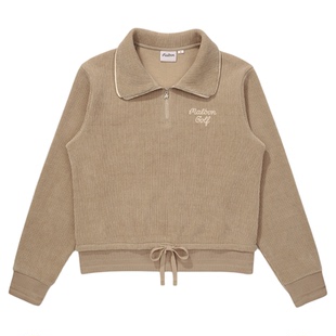 25秋冬季韩国MALBON高尔夫女装运动休闲套装半拉链外套松紧腰长裤