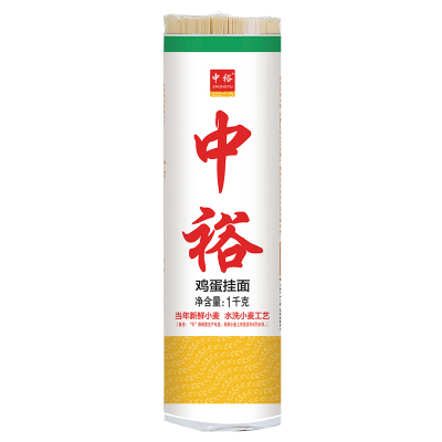 中裕面条鸡蛋挂面1kg*3