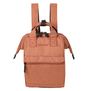 Qminica小包双肩包女休闲简约学生书包手提轻便遛娃背包百搭小众