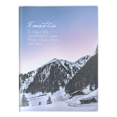 杰利胶套笔记本子a4山川诗集