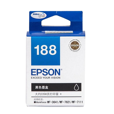 原装爱普生188墨盒1881黑色彩色WF-3641/7111/7218/7621/7728墨盒