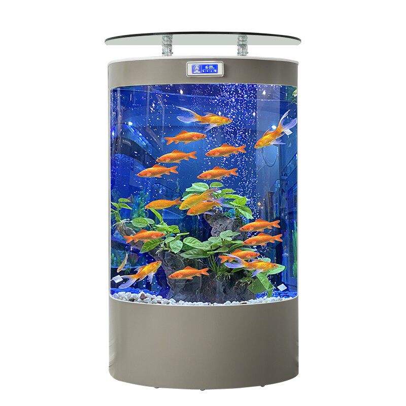 创海半圆鱼缸免换水侧滤底滤