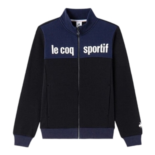 乐卡克法国公鸡女士秋冬季加绒立领运动开衫百搭休闲外套上衣