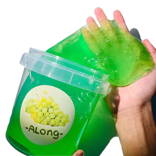 儿童超大桶安全无毒假水玩具抱抱奶女孩史莱姆水晶泥起泡胶泡泡奶