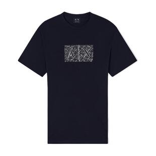 ARMANI EXCHANGE/阿玛尼26年春夏新款男士纯棉圆领短袖撞色T恤