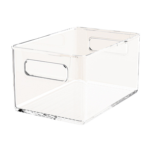 快乐鱼书本收纳盒学生教室用透明亚克力框高中生装书整理筐书籍箱